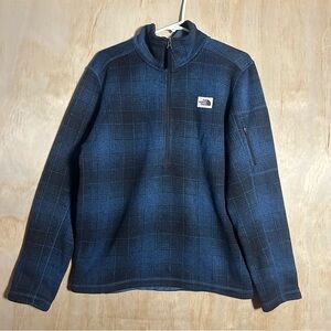 The North Face Brown Label Buffalo Plaid Zip Sweater Gordon Lyon Hike Gorp LARGE